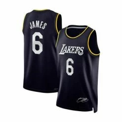 SheShow Los Angeles Lakers LeBron James Black 2022 Select Series MVP Swingman Jersey Tops