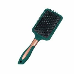 SheShow Straight & Smooth Soft Touch Paddle Hair Brush Brushes & Combs Green