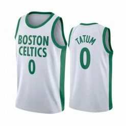 SheShow 2021 Men's Boston Celtics Jayson Tatum #0 Basketball Jersey White Tops
