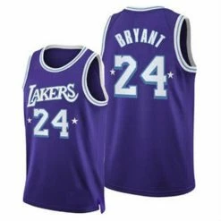SheShow Men's Los Angeles Lakers Kobe Bryant 2021-22 City Edition Jersey Tops Purple