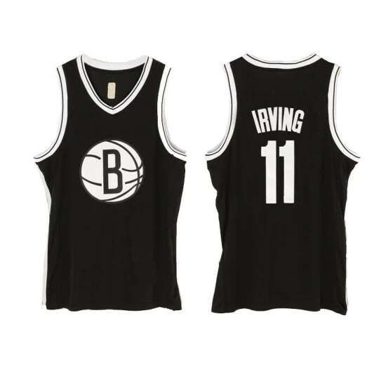 SheShow Men Brooklyn Nets Kyrie Irving 11# Fans Edition Jersey Black Tops