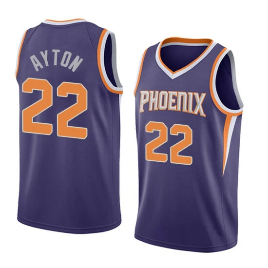 SheShow Men's Phoenix Suns DeAndre Ayton Swingman Jersey - Purple Tops