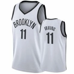 SheShow Men's Brooklyn Nets Kyrie Irving 11# 75Th Anniversary Jersey White Tops