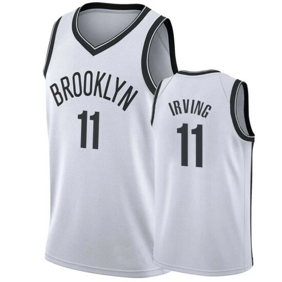 SheShow Men's Brooklyn Nets Kyrie Irving 11# 75Th Anniversary Jersey White Tops