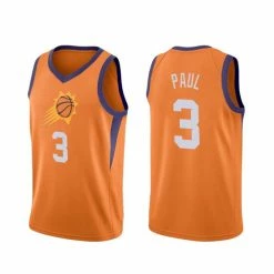 SheShow Men&apos;s Phoenix Suns Chris Paul #3 Basketball Jersey - Orange Tops