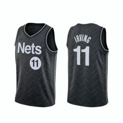 SheShow 2021 Men's Brooklyn Nets Kyrie Irving 11# Earned Edition Jersey Tops Black