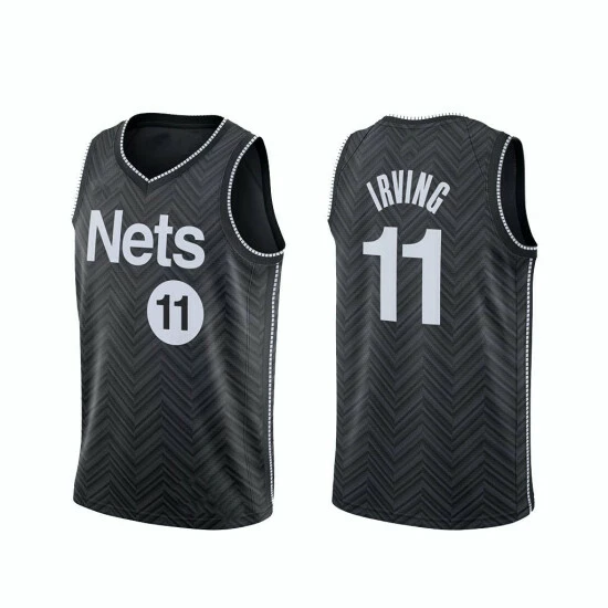 SheShow 2021 Men's Brooklyn Nets Kyrie Irving 11# Earned Edition Jersey Tops Black