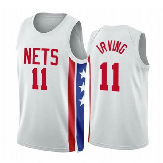 SheShow Mens Brooklyn Nets Kyrie Irving 2022-23 Classic Edition Jersey - White Tops