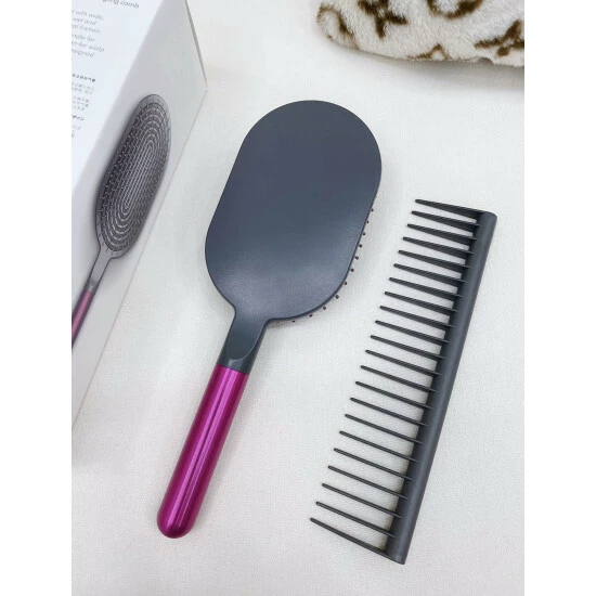 SheShow DS Paddle Brush And Detangling Comb Brushes & Combs Fuchsia - Image 4