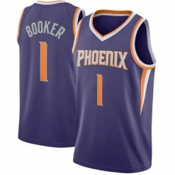 SheShow Men's Phoenix Suns Devin Booker Jersey - Purple Tops