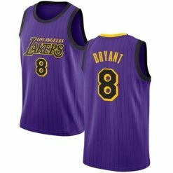SheShow Men's Los Angeles Lakers Kobe Bryant #8 Purple Basketball Jersey City Edition Tops
