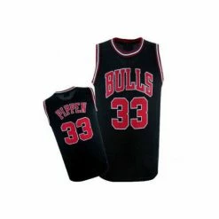 SheShow Men's Chicago Bulls #33 Scottie Pippen Throwback Jersey - Black Tops