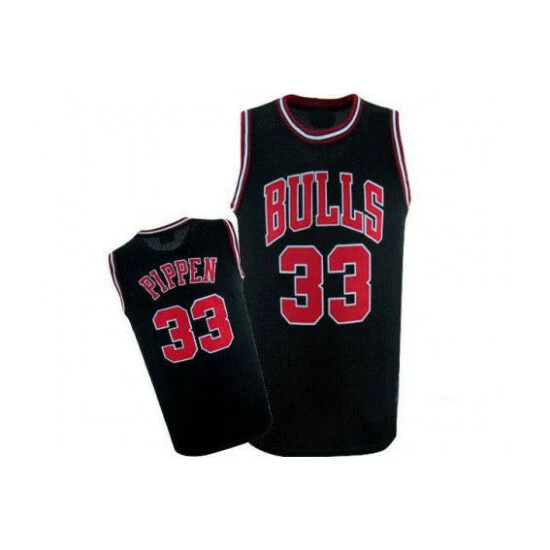SheShow Men's Chicago Bulls #33 Scottie Pippen Throwback Jersey - Black Tops