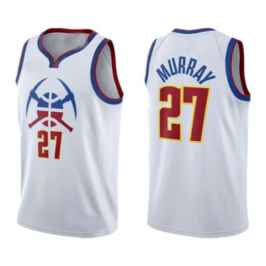 SheShow Mens Jamal Murray Denver Nuggets 2020-21 Earned Edition Jersey Tops White