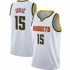 SheShow Mens Denver Nuggets Nikola Jokic 2021-22 Association Edition Jersey Tops White