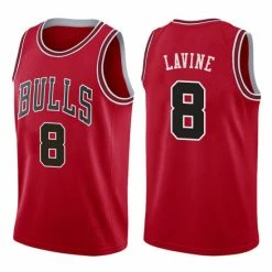 SheShow Men's Chicago Bulls Zach LaVine Jersey - Red Tops
