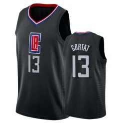 SheShow Men's Los Angeles Clippers Paul George Black 2019-2020 Jersey Tops