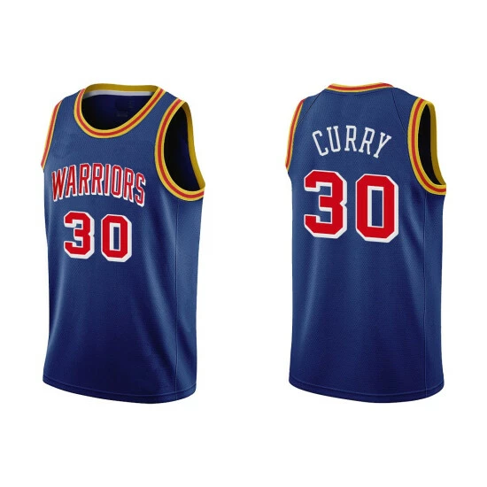 SheShow Mens Golden State Warriors Stephen Curry 2021-22 Classic Edition Jersey Tops Blue