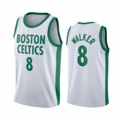 SheShow 2021 Men's Boston Celtics Kemba Walker #8 Basketball Jersey White Tops