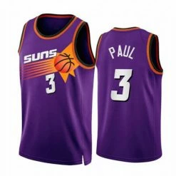 SheShow Mens Phoenix Suns Chris Paul Purple 2022-23 Classic Edition Jersey Tops